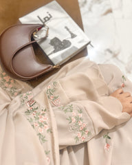 Pastel Rosette Abaya