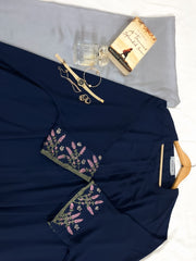 Bliss Abaya – Navy Blue