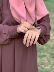 Autumn Abaya – Chocolate Brown