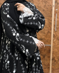 Midnight Bloom Abaya