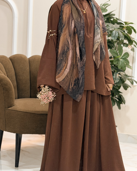 CO-ORD SET - Brown