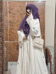 Blossom Abaya – Ivory