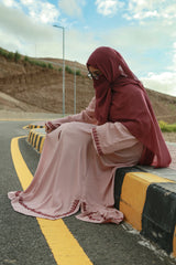 Rosewood Blush Abaya
