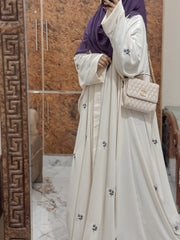 Blossom Abaya – Ivory