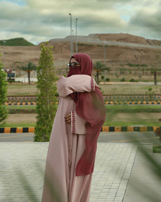 Rosewood Blush Abaya