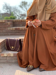 Amber abaya – Rust Brown