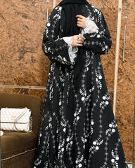 Midnight Bloom Abaya