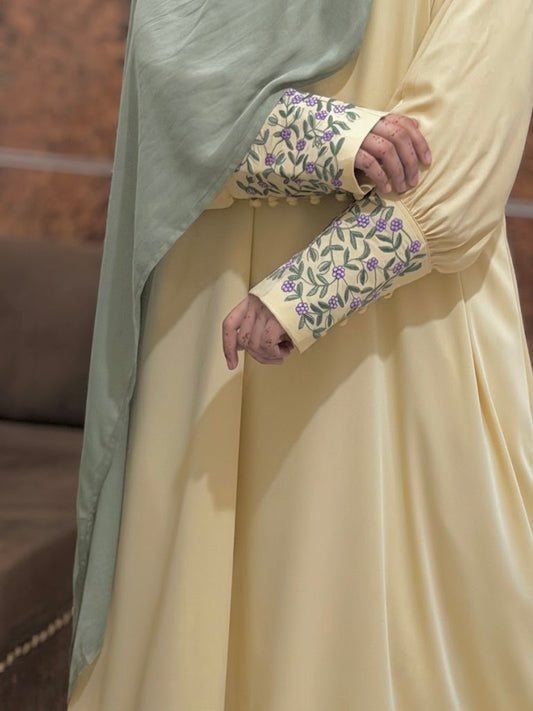 Butter Floret Abaya