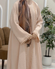 Blush Textured Abaya