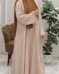 Blush Textured Abaya