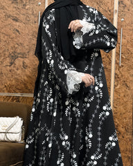 Midnight Bloom Abaya