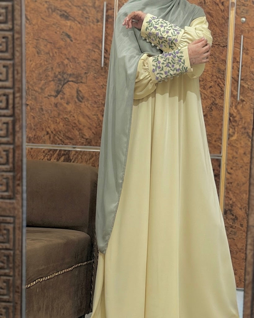 Butter Floret Abaya