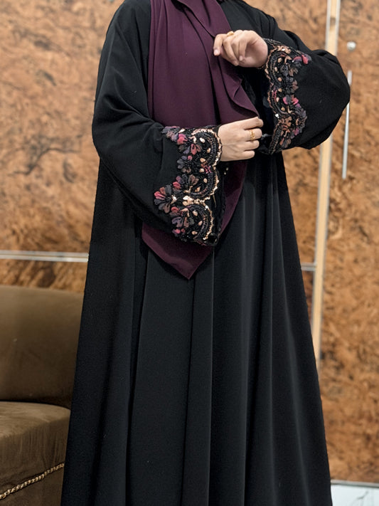 Noir Fleur Abaya