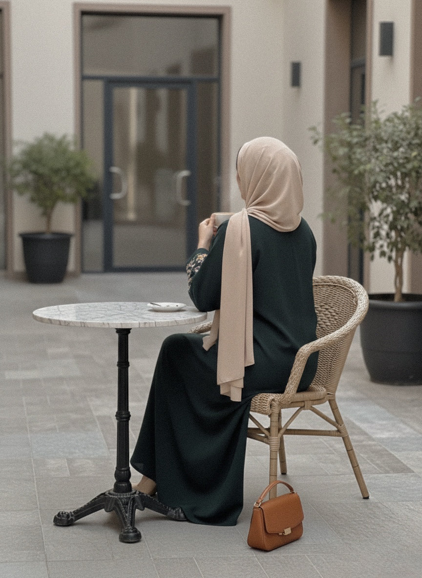 Ombre Abaya - Emerald