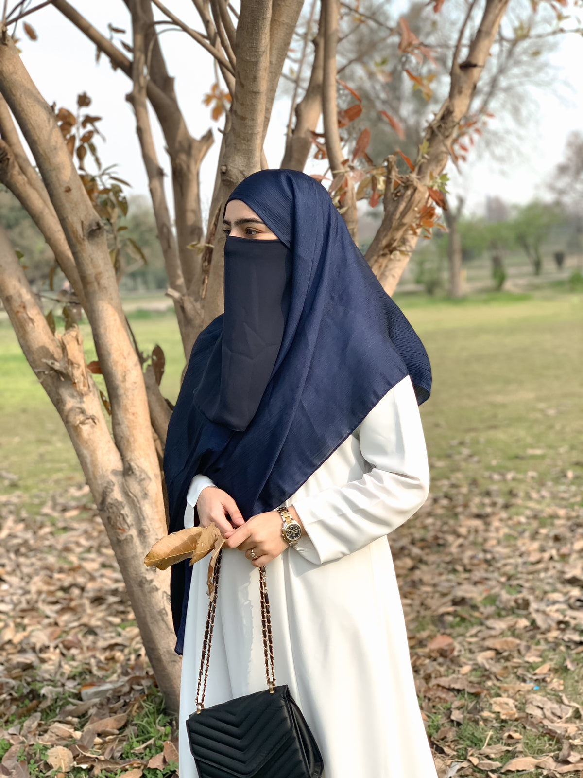 Pearl Abaya – White