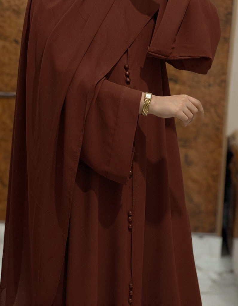 Everyday Aurah Abaya - Mahogany