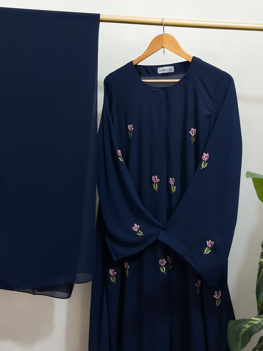 Grace Abaya – Navy Blue
