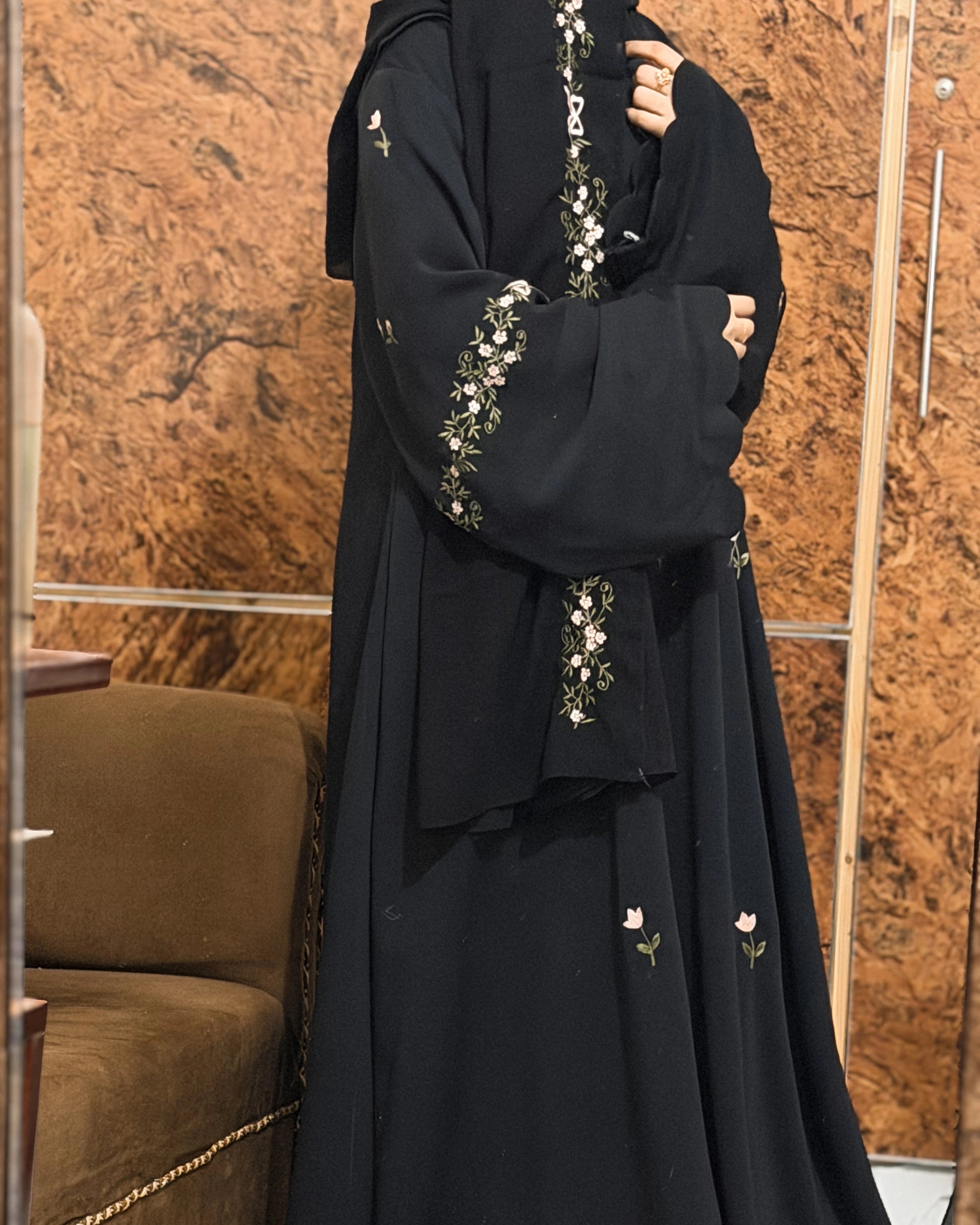 Rosette Abaya - Black