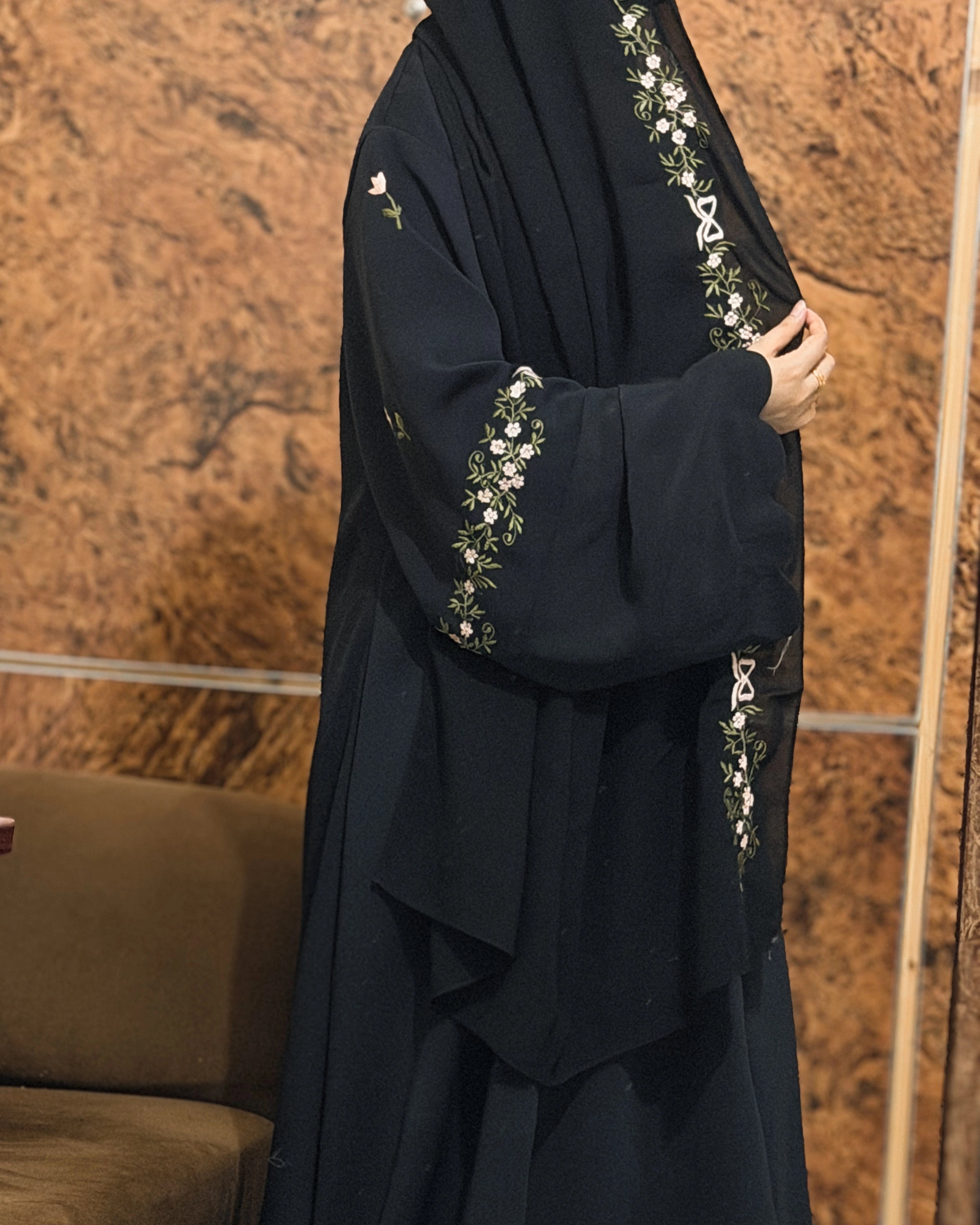 Rosette Abaya - Black