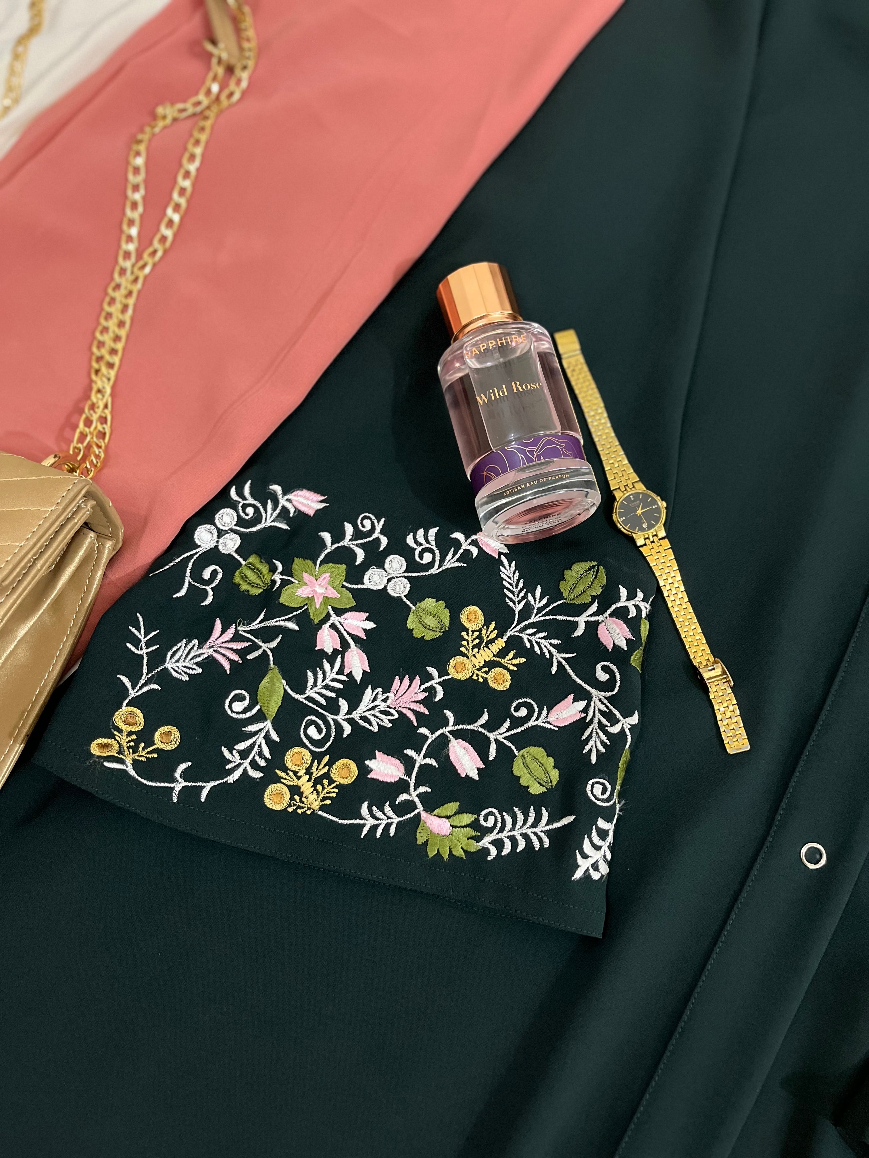 Ombre Abaya - Emerald