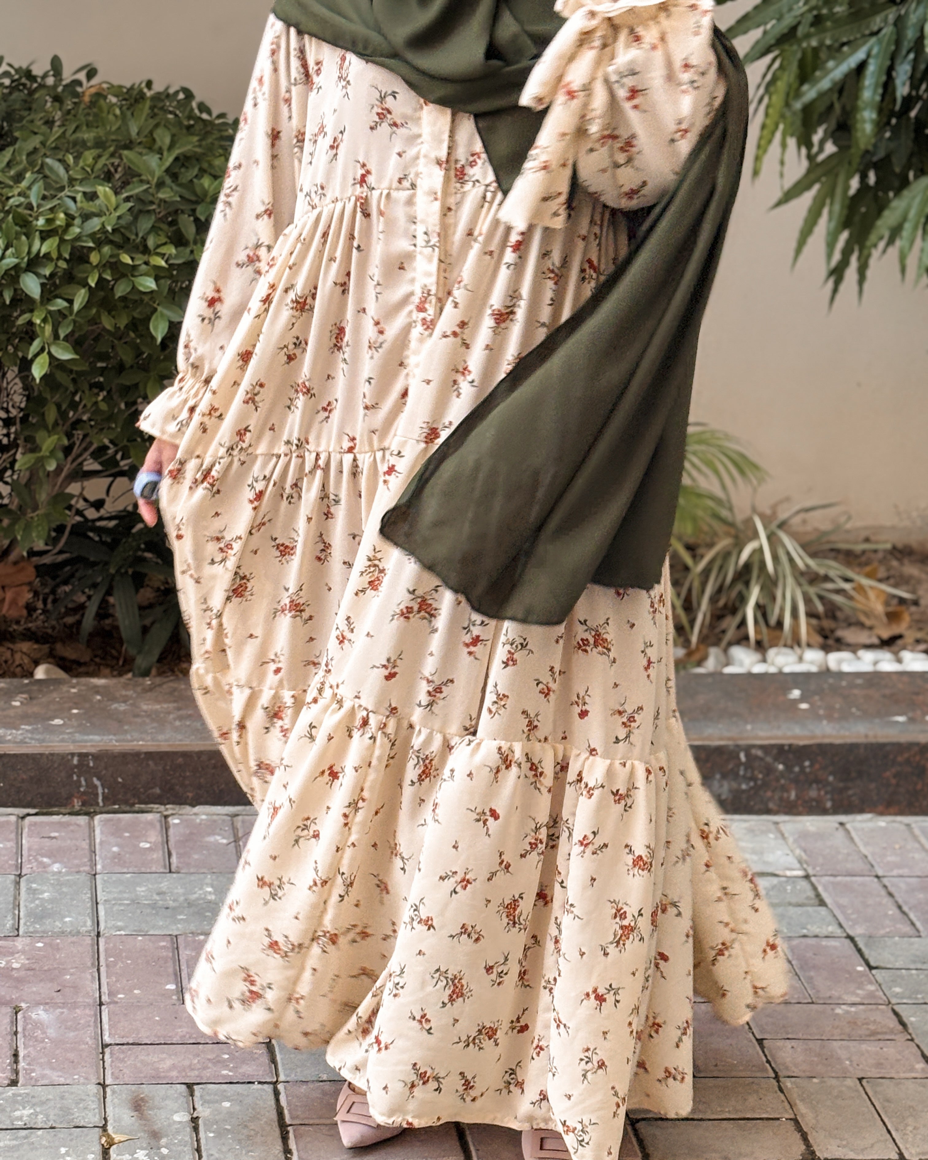 Autumn Floral Abaya