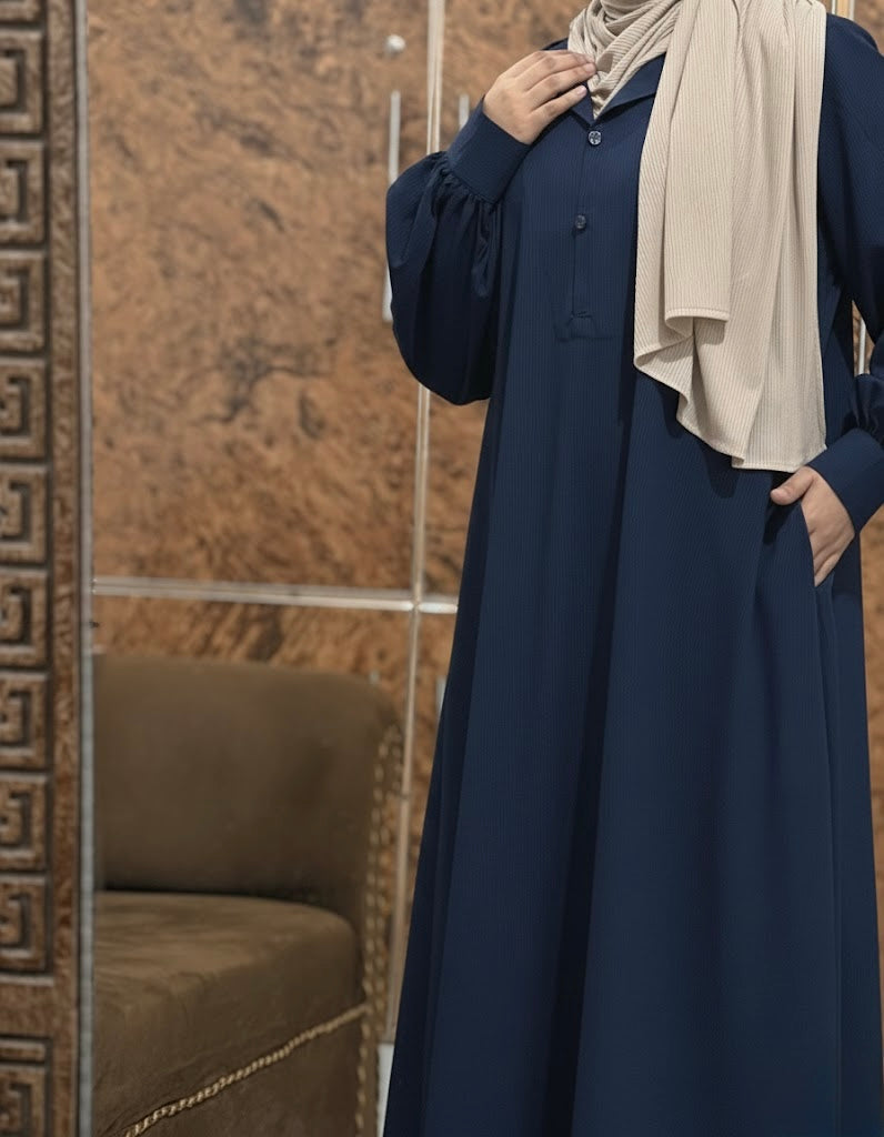 Muse Abaya - Navy Blue