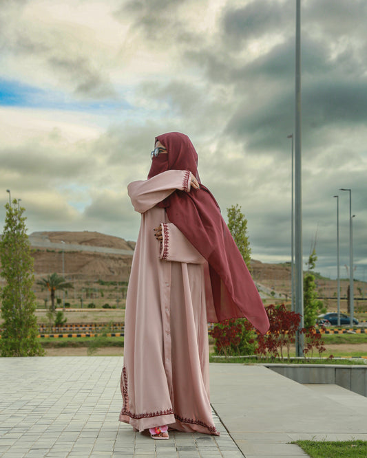 Rosewood Blush Abaya