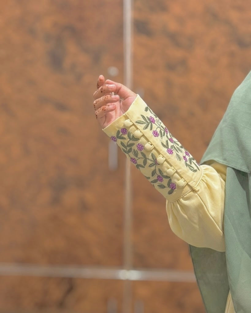 Butter Floret Abaya
