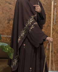 Rosette Abaya - Brown