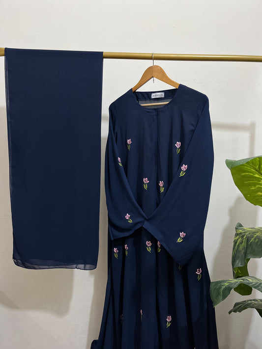 Grace Abaya – Navy Blue