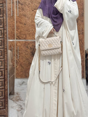 Blossom Abaya – Ivory