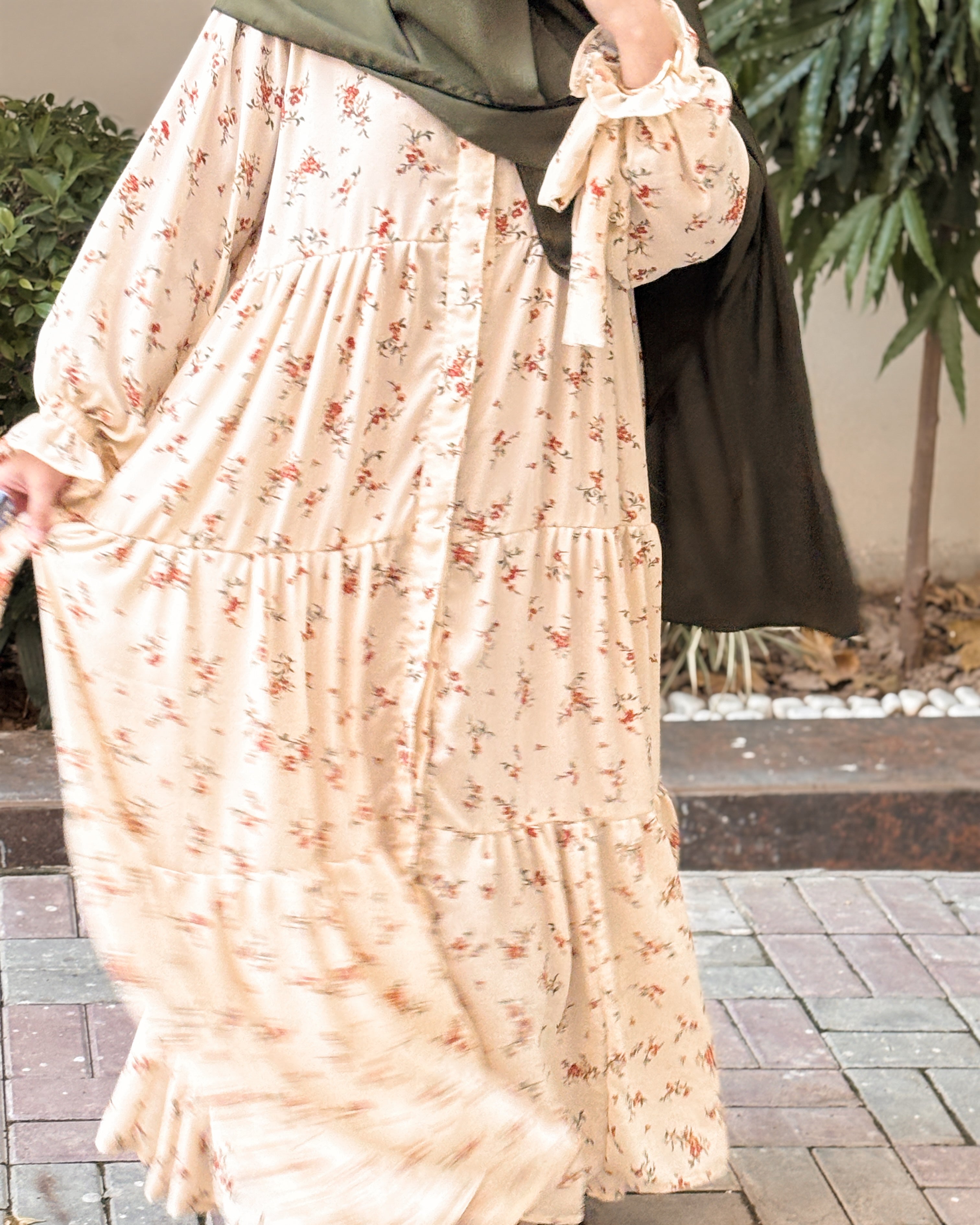 Autumn Floral Abaya