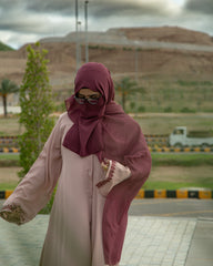 Rosewood Blush Abaya