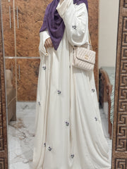 Blossom Abaya – Ivory