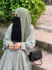 Serene Abaya – Light Sage Green