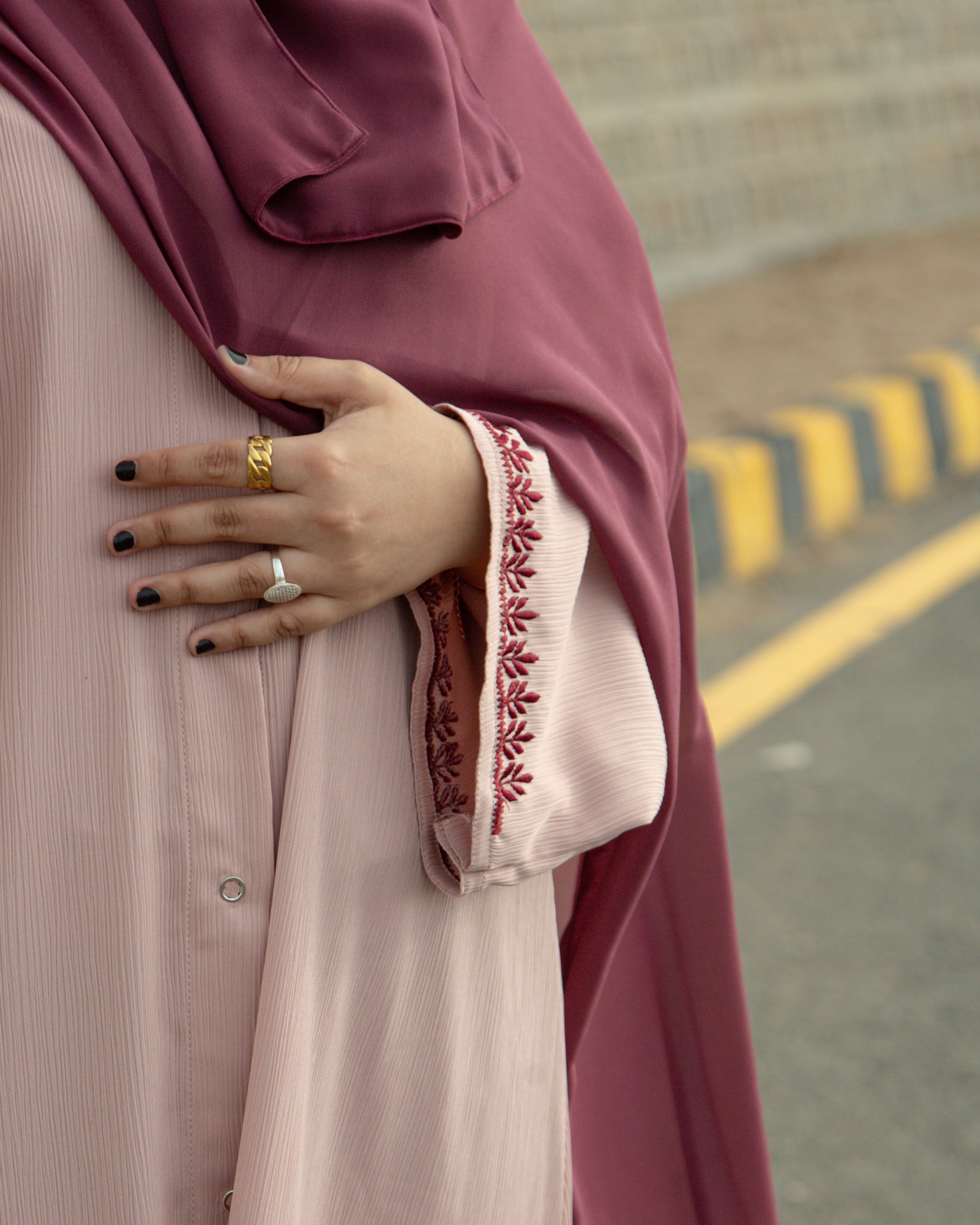 Rosewood Blush Abaya