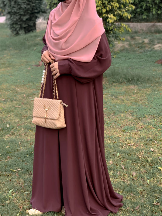 Autumn Abaya – Chocolate Brown