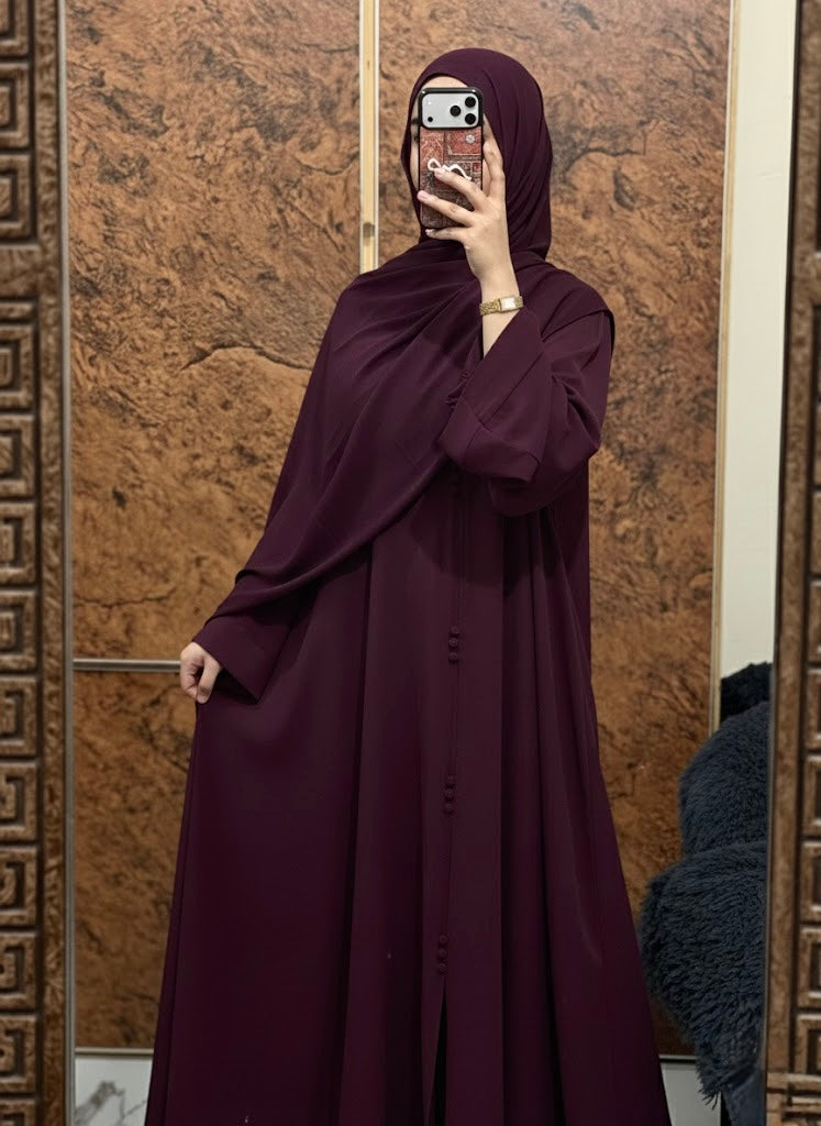 Everyday Aurah Abaya - Dark Plum
