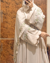 Pastel Rosette Abaya