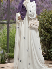 Blossom Abaya – Ivory