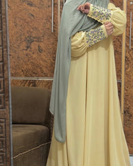 Butter Floret Abaya