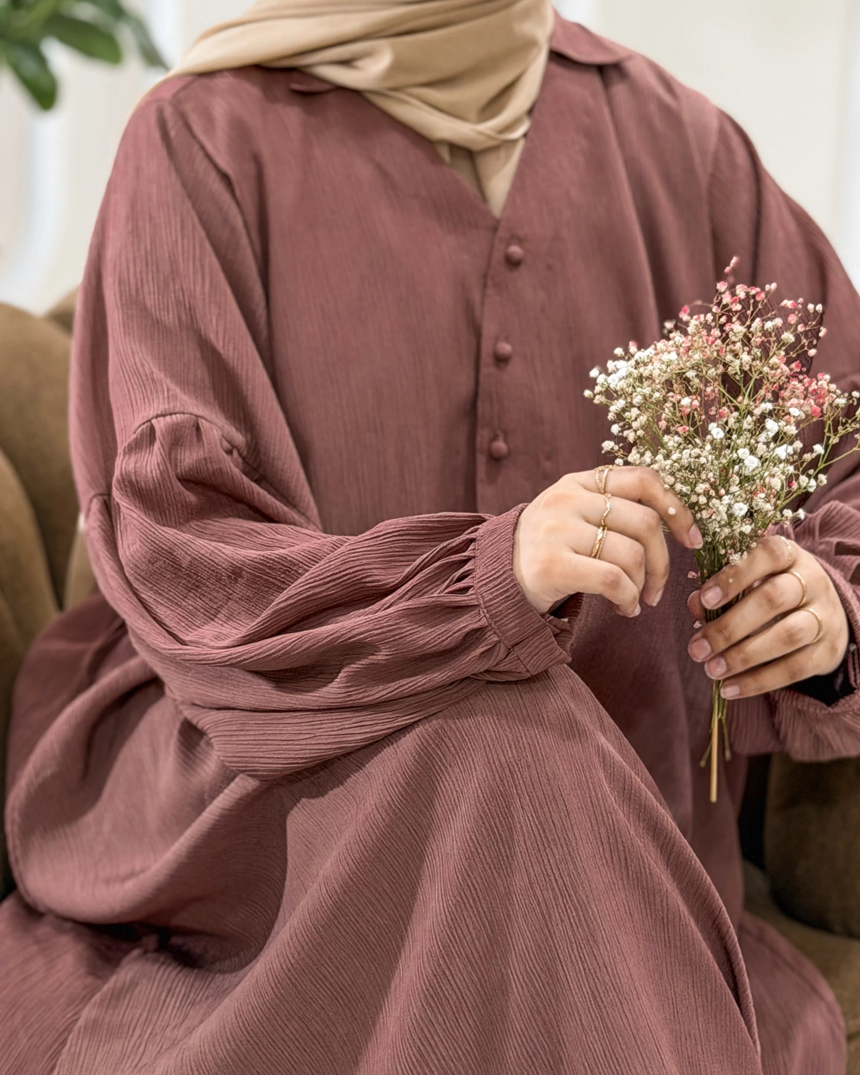 Blush Rose Abaya