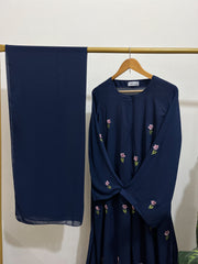 Grace Abaya – Navy Blue