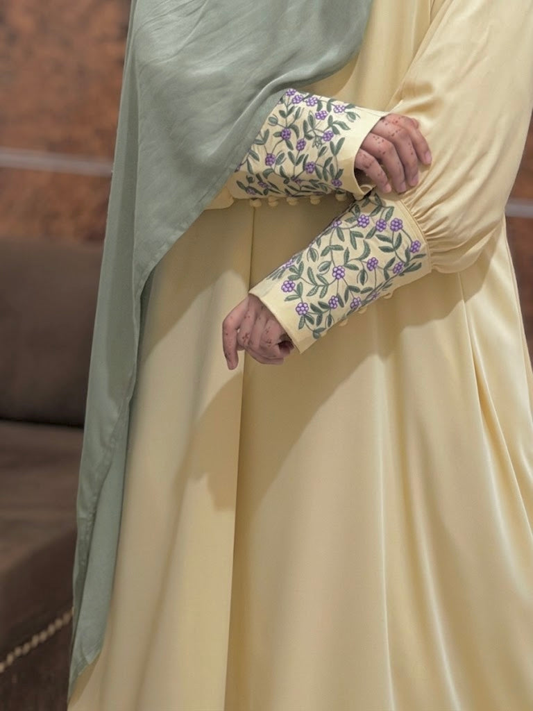 Butter Floret Abaya