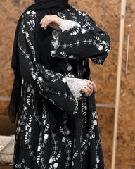 Midnight Bloom Abaya