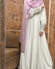 Mint Floret Abaya