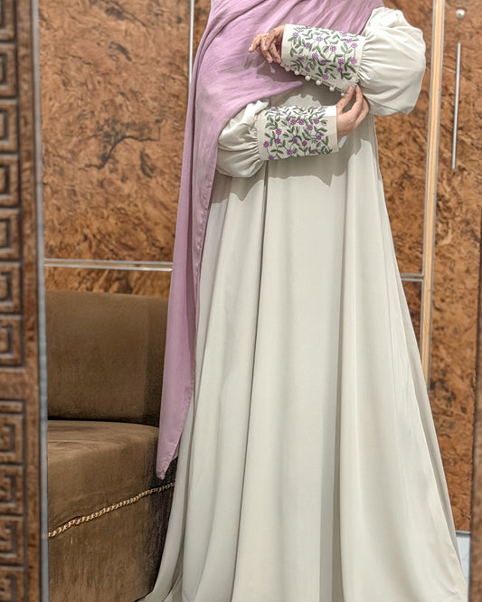 Mint Floret Abaya