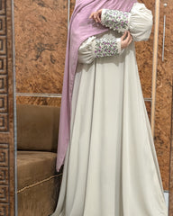 Mint Floret Abaya