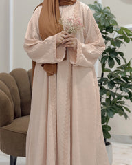 Blush Textured Abaya