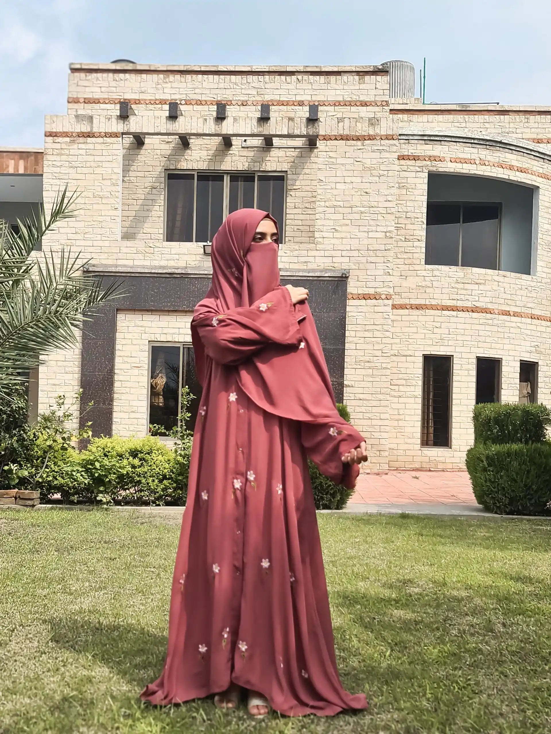 Petal Abaya – Rose Pink